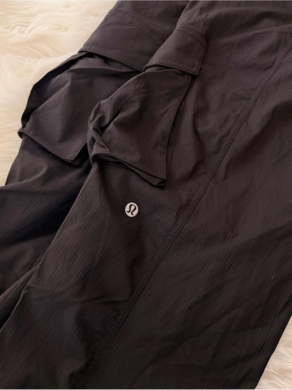 lululemon athletica Black Cargo Jogger Pants